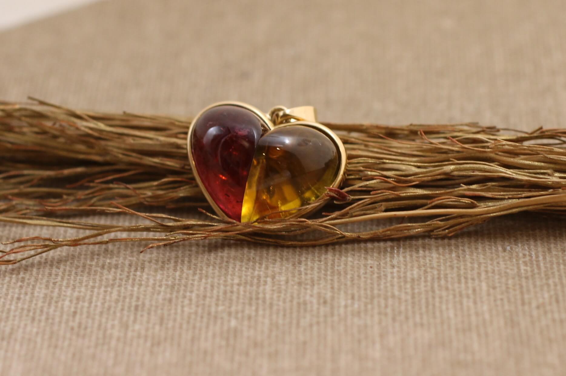 Gold and Tourmaline Pendant