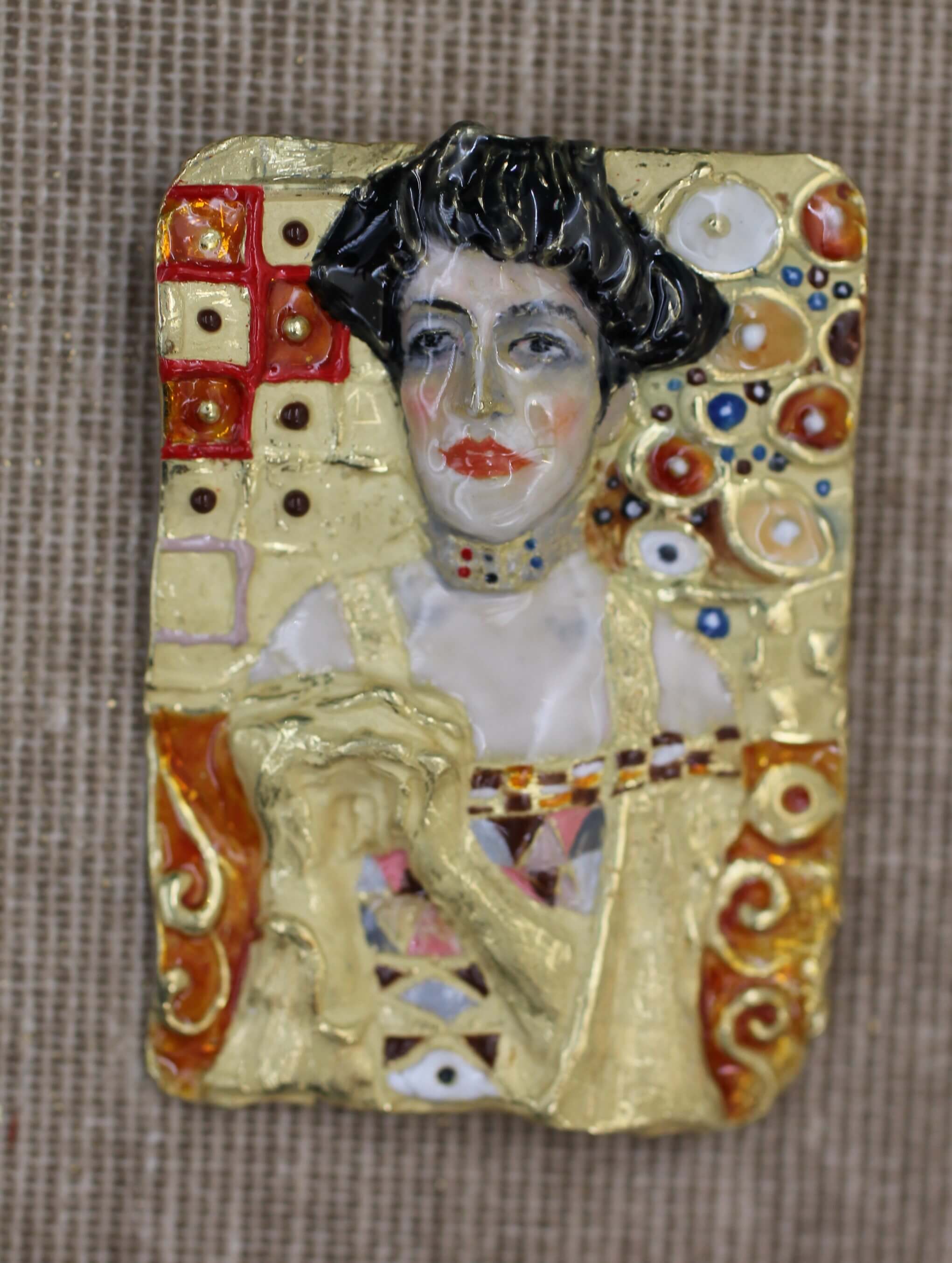 Gold Pendant Gustav Klimt