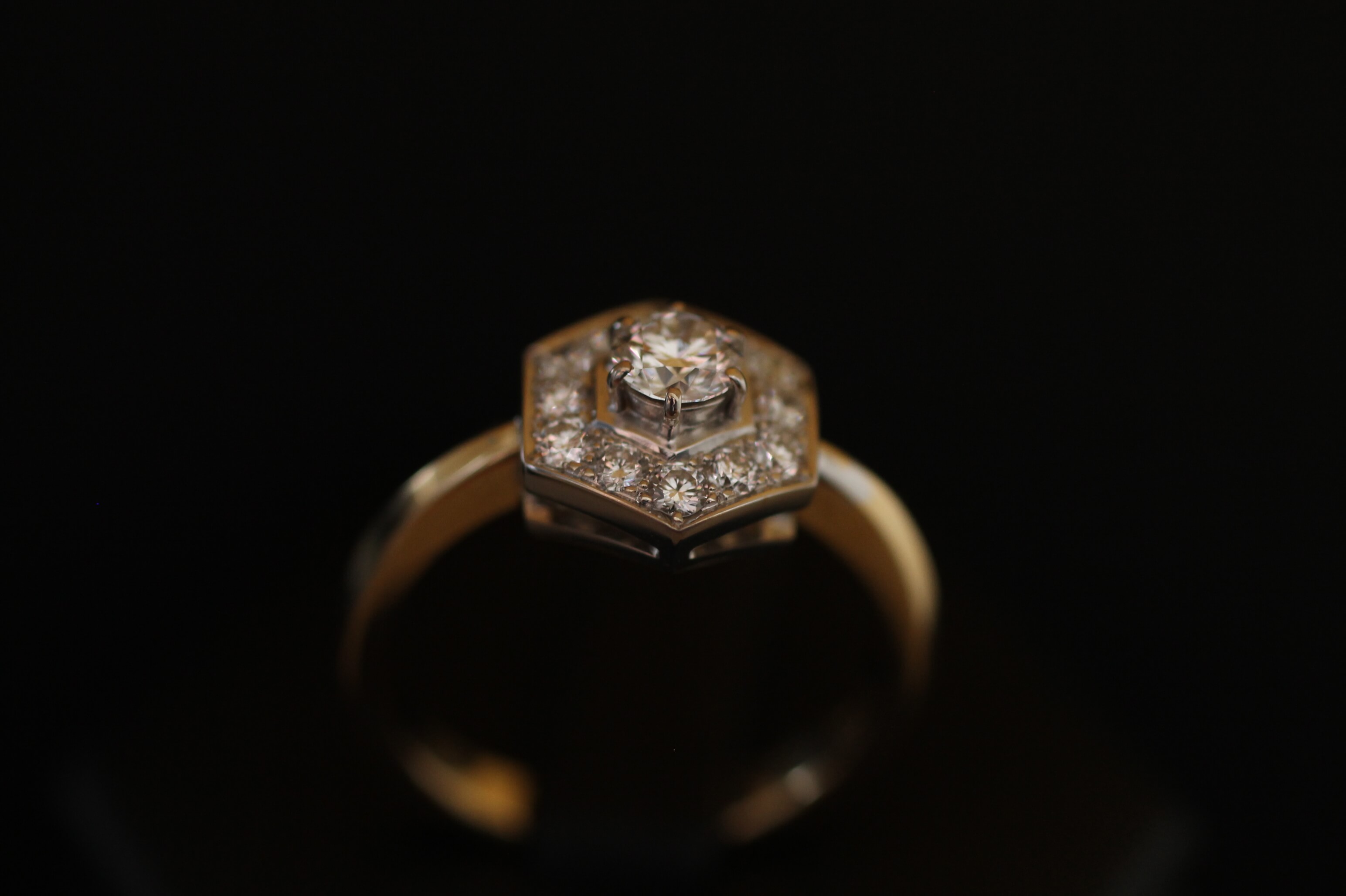 Gold and diamonds Ring